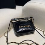 CHANEL 23s Mini Garbage Bag Black - imitación de bolso de lujo de primera calidad