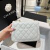 CHANEL 23S Camellia Square Light Blue - high-end replica designer purse