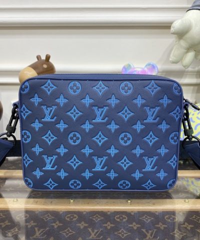 Fake Louis Vuitton Trio Messenger Blue - ultra-realistic fake purse