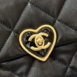 CHANEL 23s Love Enamel Flip Black - affordable luxury replica bag