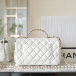 CHANEL CF 20 cm Handle White