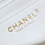 CHANEL CF 20 cm Handle White - affordable luxury replica bag