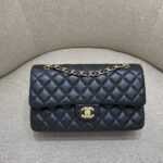 CHANEL Classic Flap 25cm Black Gold - 1:1 premium replica handbag