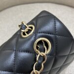 CHANEL Classic Flap 25cm Black Gold - high-quality designer bag dupe