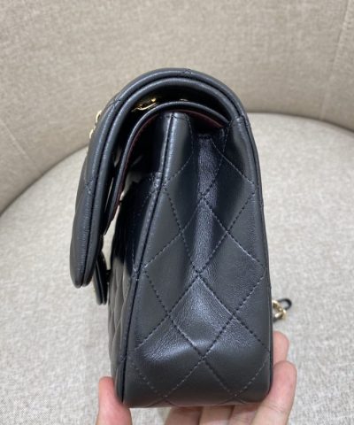 CHANEL Classic Flap 25cm Black Gold - best quality fake designer bag