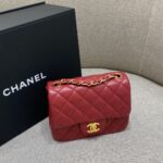 CHANEL Classic Flap 17cm Red - 1:1 premium replica handbag
