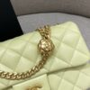 CHANEL Camellia Flap Yellow - designer handbag clone
