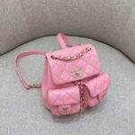 CHANEL 23A Backpack Small Pink - top-grade luxury bag dupe