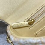 CHANEL Tweed Handle Crush Small Apricot - high-quality designer bag dupe