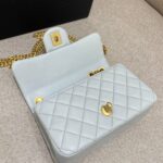 CHANEL Camellia Flap Light Blue - high-quality designer bag dupe