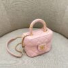 CHANEL Tweed Handle Crush Small Pink - top-grade luxury bag dupe