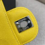 CHANEL Classic Flap 17cm Bright Yellow - 1:1 premium replica handbag