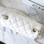 CHANEL CF 20 cm Golden Ball White