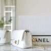 CHANEL CF 20 cm Golden Ball White - high-end replica designer purse
