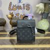 Replica Louis Vuitton Nano Steamer Black Canvas - elite factory replica handbag