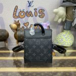 Replica Louis Vuitton Nano Steamer Black Canvas - elite factory replica handbag