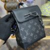 Replica Louis Vuitton Nano Steamer Black Canvas - best quality fake designer bag
