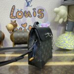 Replica Louis Vuitton Nano Steamer Black Canvas - premium superclone handbag