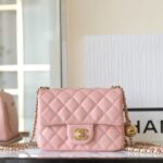 CHANEL CF 17cm Golden Ball Pink - premium superclone handbag