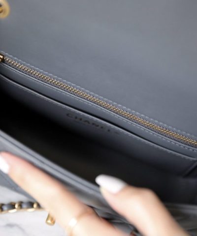 CHANEL CF 20cm Golden Ball Grey - affordable luxury replica bag