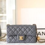 CHANEL CF 20cm Golden Ball Grey
