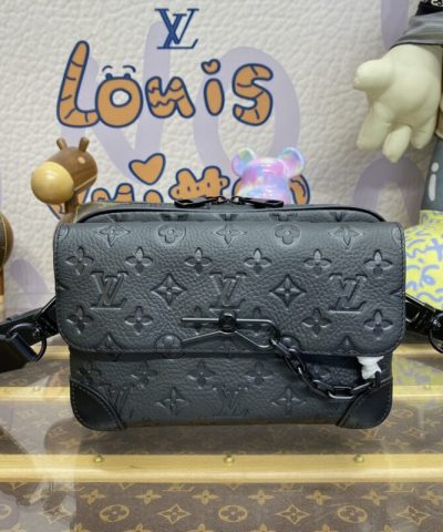 Replica Louis Vuitton Steamer Messenger Black - high-end replica designer purse