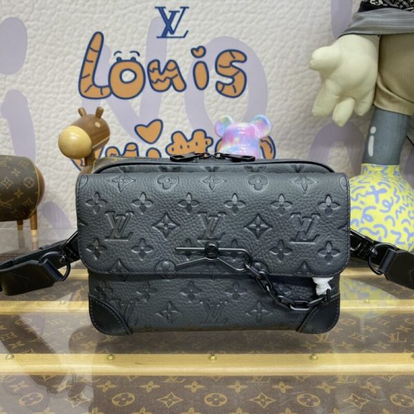 Replica Louis Vuitton Steamer Messenger Black - high-end replica designer purse