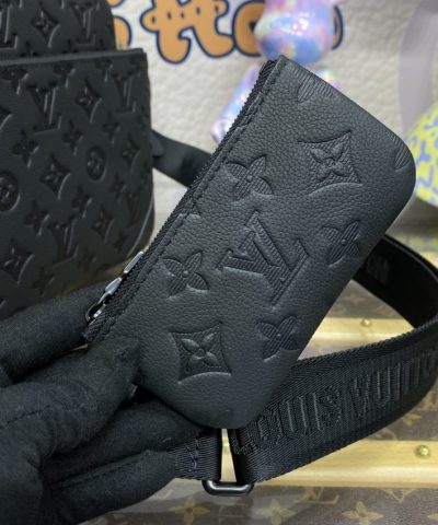 Replica Louis Vuitton Trio Messenger Full Black - best quality fake designer bag