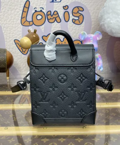 Replica Louis Vuitton Nano Steamer Black - designer handbag clone