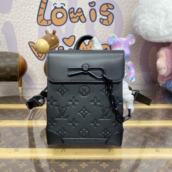 Replica Louis Vuitton Nano Steamer Black - elite factory replica handbag
