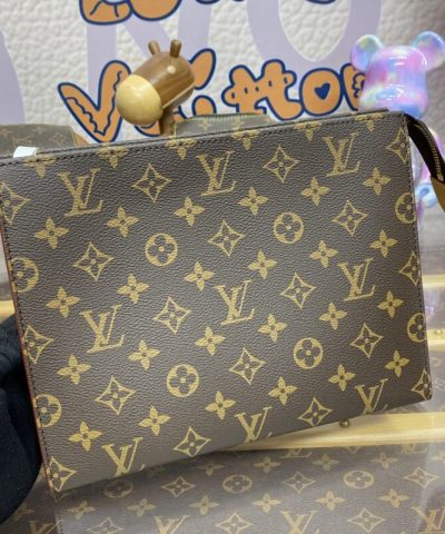 Replica Louis Vuitton Pochette Voyage Canvas Brown - premium superclone handbag