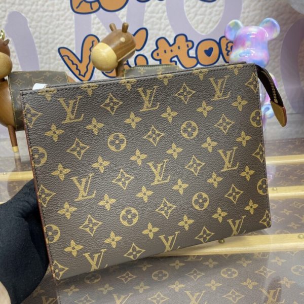 Replica Louis Vuitton Pochette Voyage Canvas Brown - premium superclone handbag