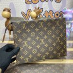 Replica Louis Vuitton Pochette Voyage Canvas Brown - designer handbag clone