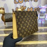 Replica Louis Vuitton Pochette Voyage Canvas Brown - elite factory replica handbag