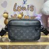 Fake Louis Vuitton Alpha Messenger Black Canvas - ultra-realistic fake purse