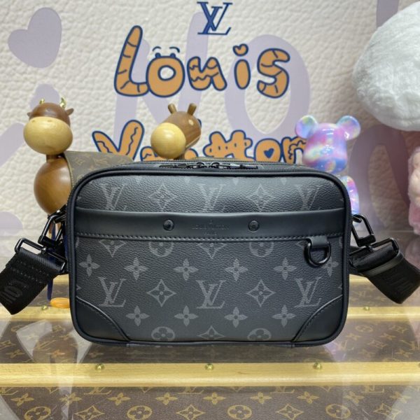 Replica Louis Vuitton Alpha Messenger Black Canvas