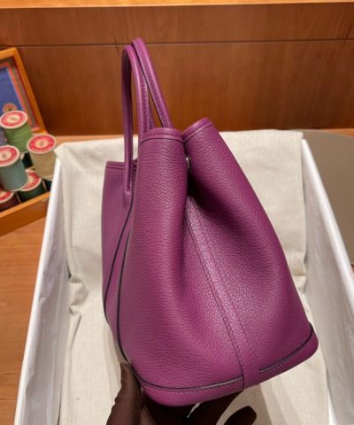 Fake Hermès Garden Party 30Cm Purple - top-grade luxury bag dupe