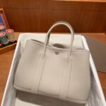 Replica Hermès Garden Party 30Cm Clacier White - designer handbag clone