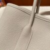 Replica Hermès Garden Party 30Cm Clacier White - best quality fake designer bag