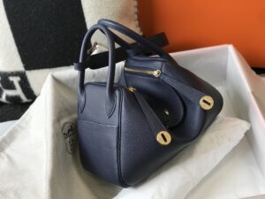 Replica Hermès Lindy Sapphire Blue - designer handbag clone