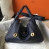 Replica Hermès Lindy Sapphire Blue - best quality fake designer bag