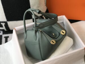 Fake Hermès Lindy Almond Green - ultra-realistic fake purse