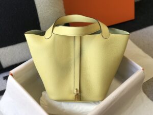 Fake Hermès Picotin Lock Yellow - ultra-realistic fake purse