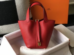 Fake Hermès Picotin Lock Red - designer handbag clone
