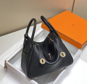 Fake Hermès Lindy Black - high-end replica designer purse