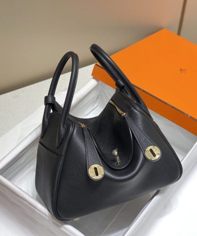 Fake Hermès Lindy Black - high-end replica designer purse