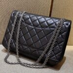 CHANEL 2.55 Bag Black Silver