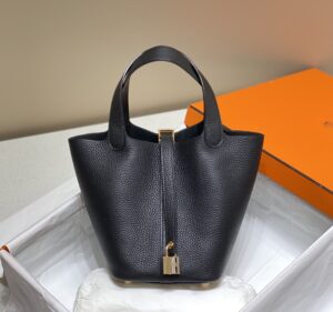 Replica Hermès Picotin Lock Black - top-grade luxury bag dupe