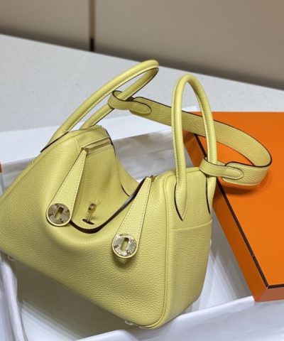 Replica Hermès Lindy Yellow - 1:1 premium replica handbag