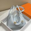 Fake Hermès Lindy Grail Blue - top-grade luxury bag dupe